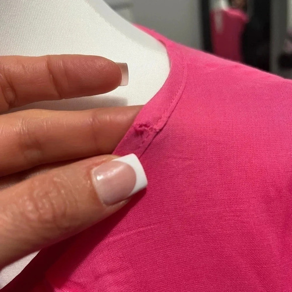 NWT House of Harlow 1960 Size Small Hot Pink Mini Dress - Picture 5 of 6